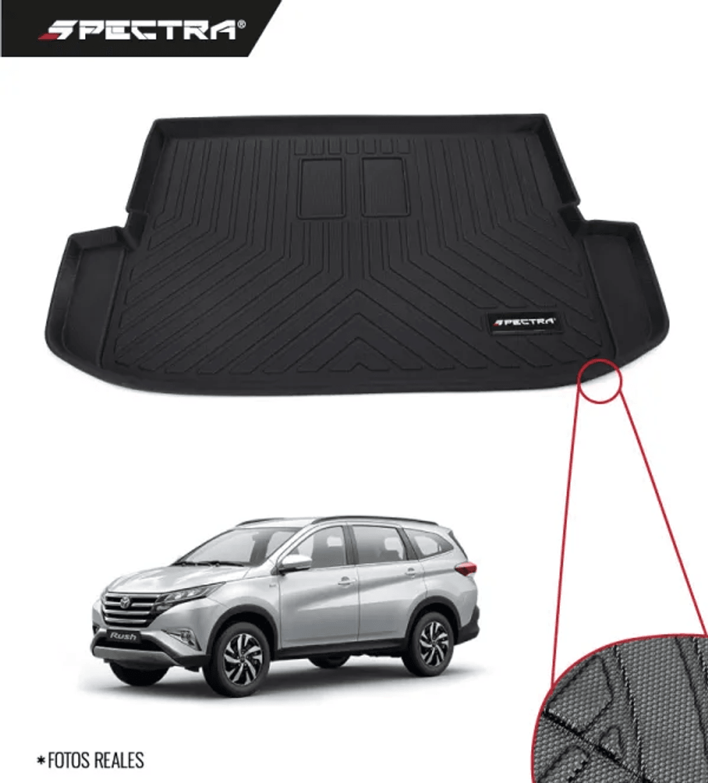Toyota Rush 2017-2023, Alfombra de Bandeja Antideslizante, Cajuela, Spectra.