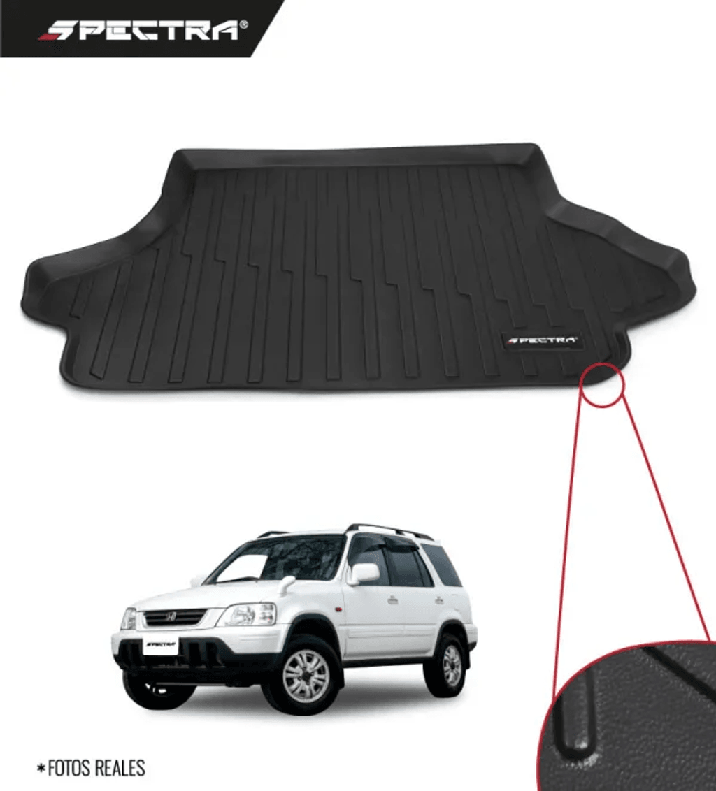 Honda CR-V 1997-2001 Automático, Alfombras de Bandeja Antideslizante, Cajuela, Spectra.