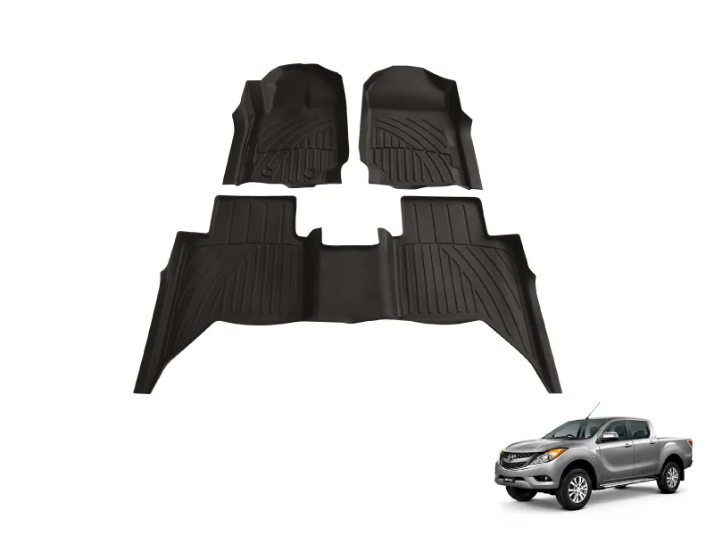 Mazda BT-50 2015-2020, Alfombras de Bandeja, 2 Filas, Spectra.