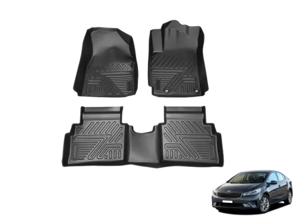 Kia Cerato 2019, Alfombras de Bandeja, 2 Filas, Spectra.