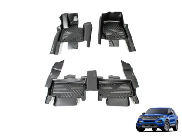 Ford Explorer 2021-2026, Alfombras de Bandeja, 2 filas, Spectra