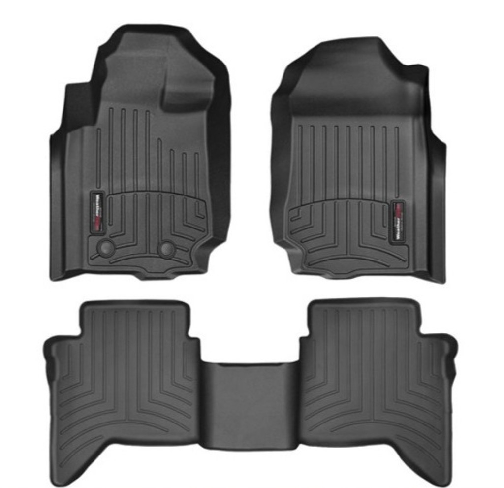 Ford Ranger Wildtrack 2012-2021, Alfombras de Bandeja, 2 filas, WeatherTech.