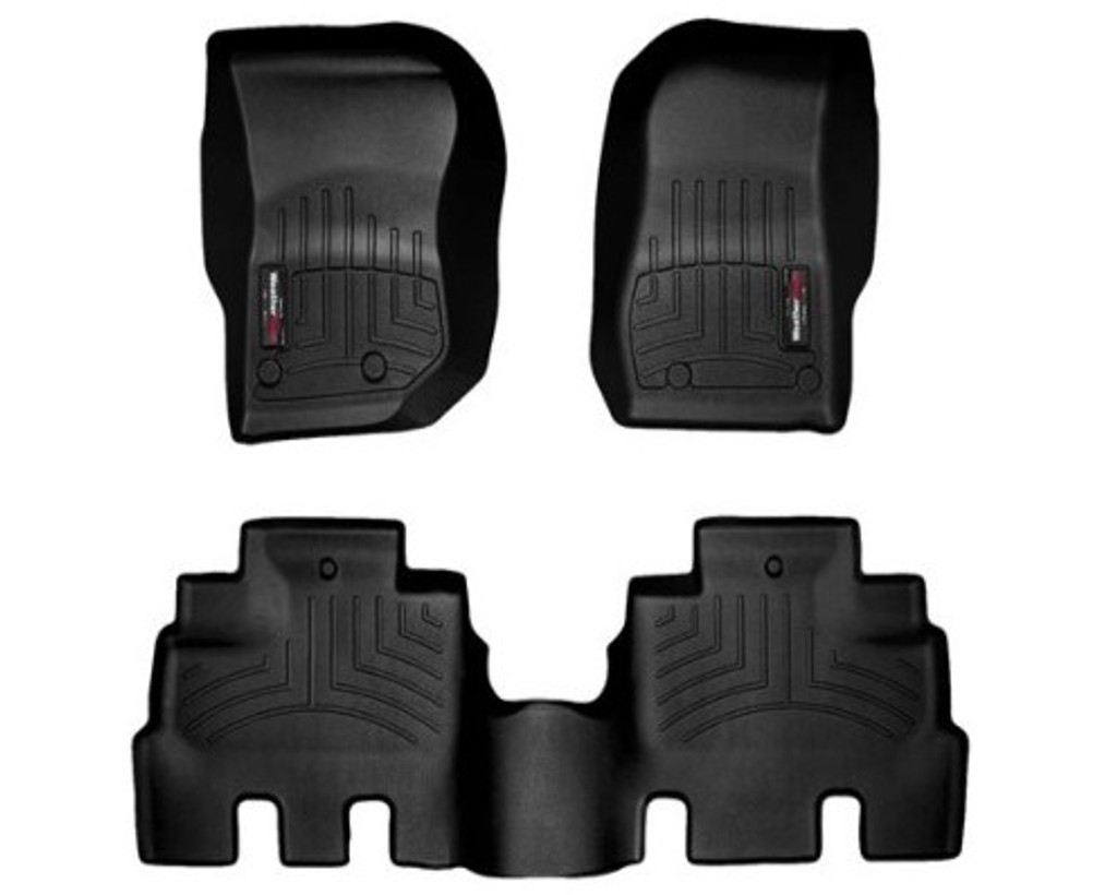 Jeep Wrangler 4 Puertas 2018-2024, Alfombras de Bandeja, 2 filas, WeatherTech.