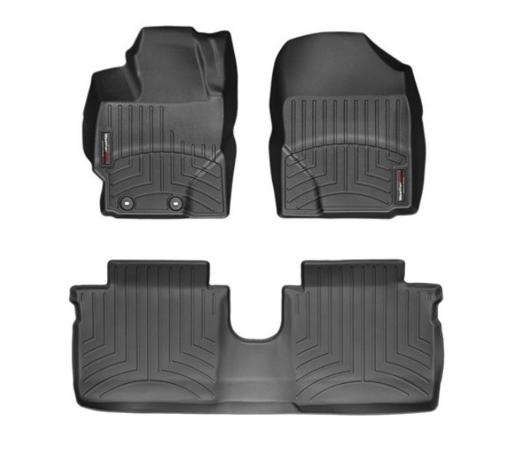 Toyota Yaris Sedán Automático 2012-2018, Alfombras de Bandeja Floorliner, 2 filas, WeatherTech