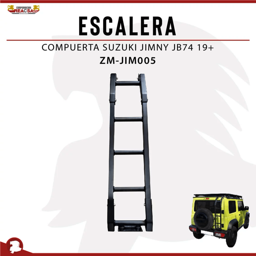 Escalera de compuerta para Suzuki Jimny 2018-2025, Reacsa (No incluye instalación)