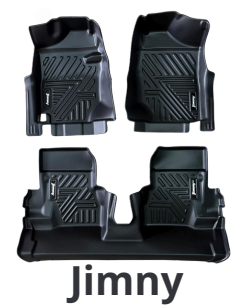 Suzuki Jimny Manual 2018-2025, Alfombras de Bandeja KQ, 2 filas, Rogatech.
