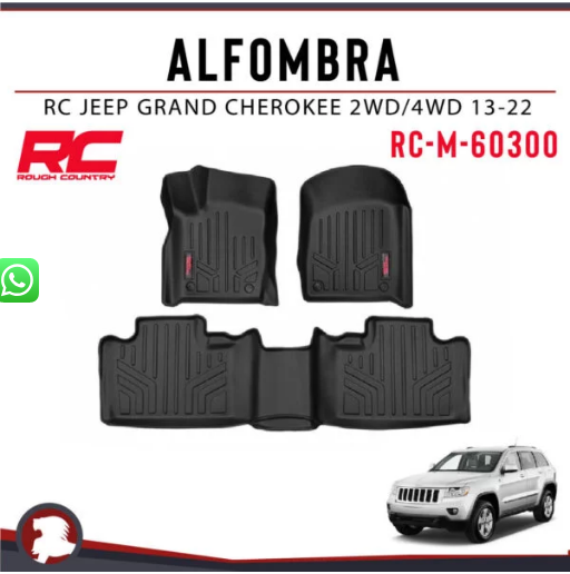 Jeep Grand Cherokee 2013-2022, Alfombras de Bandeja, 2 filas, Fandewei.