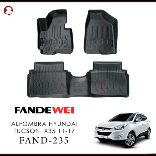 Hyundai Tucson 2011-2015, Alfombras de Bandeja, 2 filas, Fandewei.