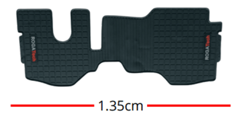 Alfombra de hule para camión Isuzu NKR, (1.35 cm), Rogatech
