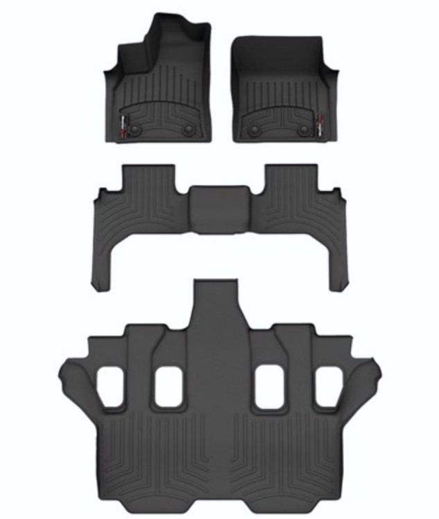 Toyota Land Cruiser 2022, Alfombras de Bandeja Floorliner, 2 filas, WeatherTech.
